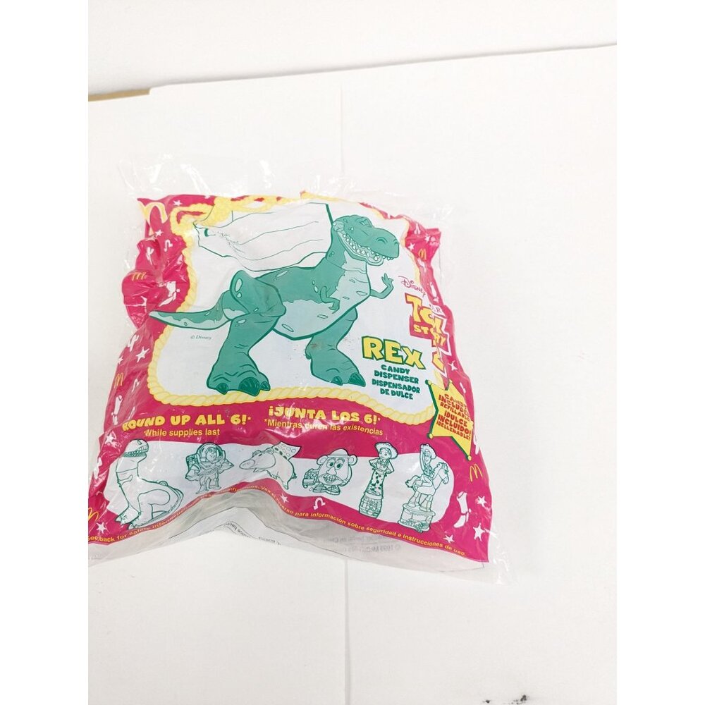 Toy Story 2 Disney Pixar McDonalds Happy Meal Toy SEALED Rex Candy Not Included